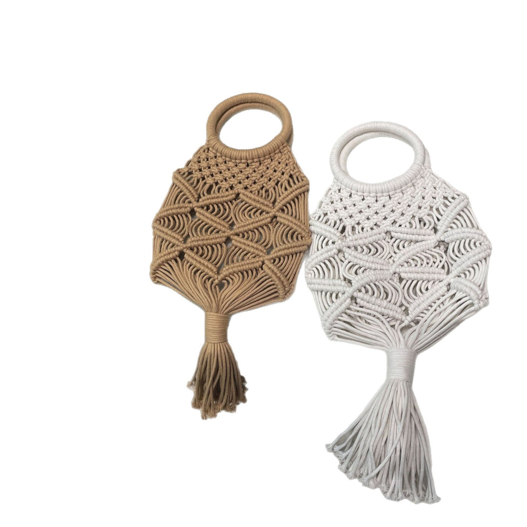 Hand-knotted macramé bag with tassels Kalsten