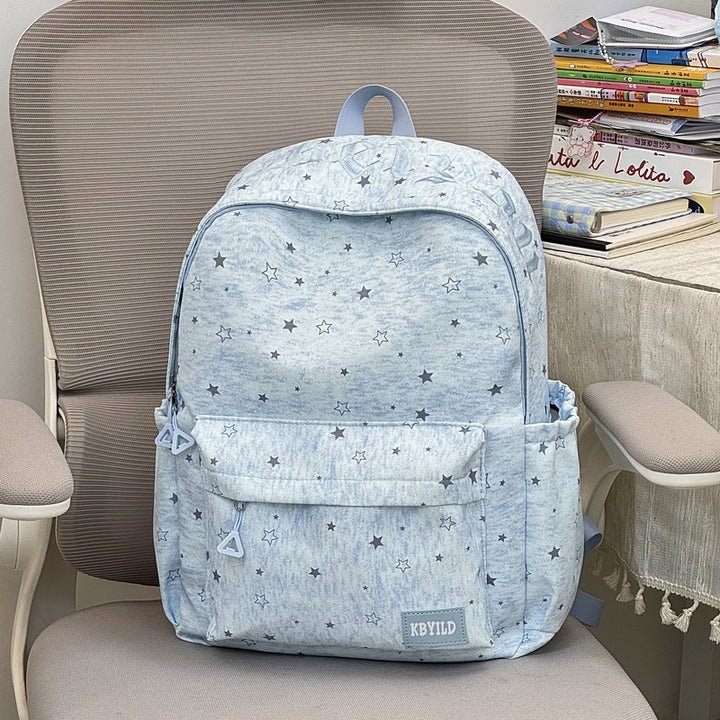 Star-Printed Casual Backpack Kalsten