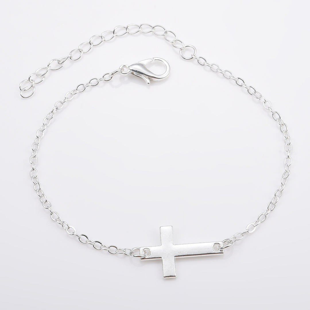 Minimalist Cross Charm Bracelet Kalsten