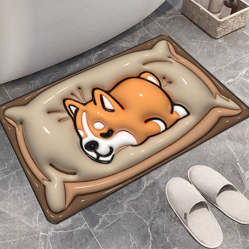 Cute Duck-Themed Plush Bath Mat Kalsten