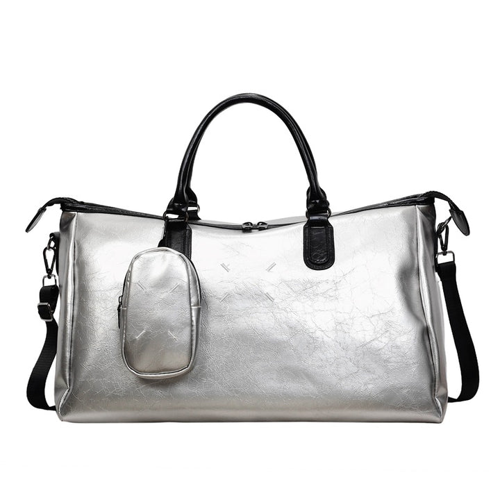 Luxurious Leather Weekend Travel Duffle Bag Kalsten