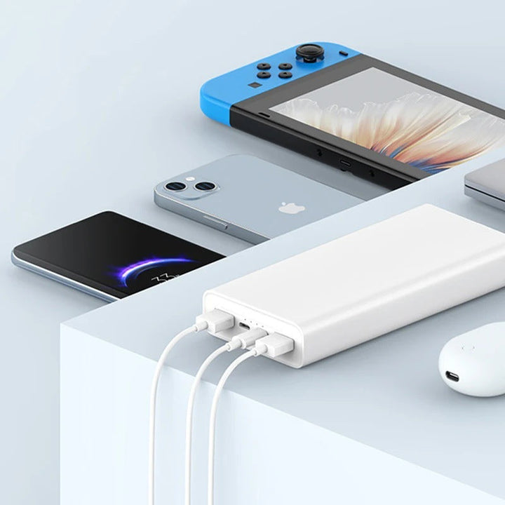High-capacity twenty thousand mAh portable power bank with dual USB-A and USB-C fast charge ports Kalsten