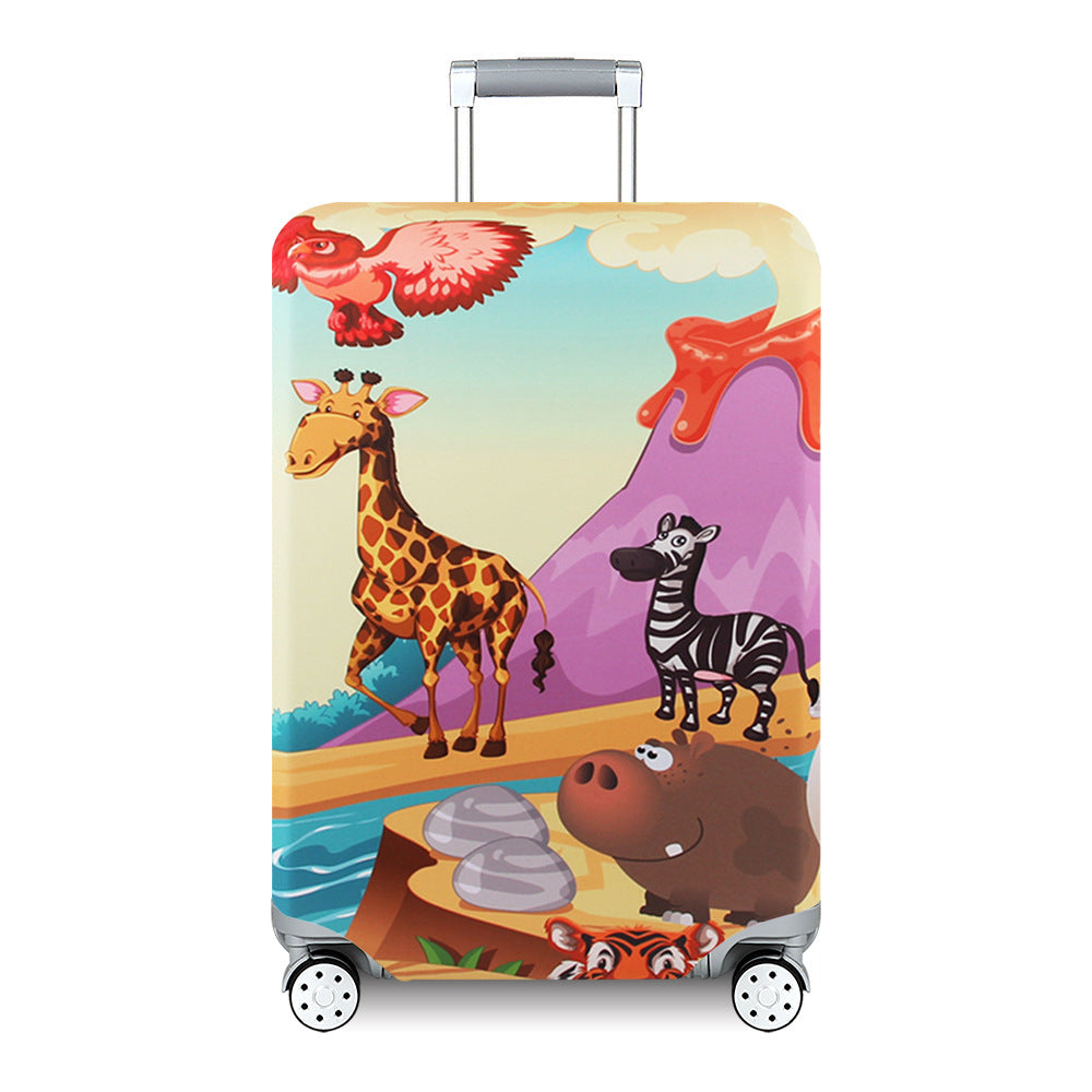 Women's Hard Shell Suitcase with Exotic Plant Pattern Kalsten
