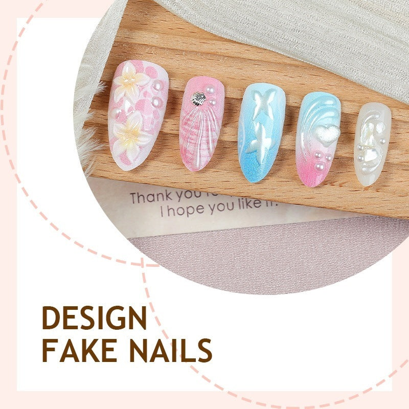 Creative nail art set with glitter and unicorn motifs Kalsten