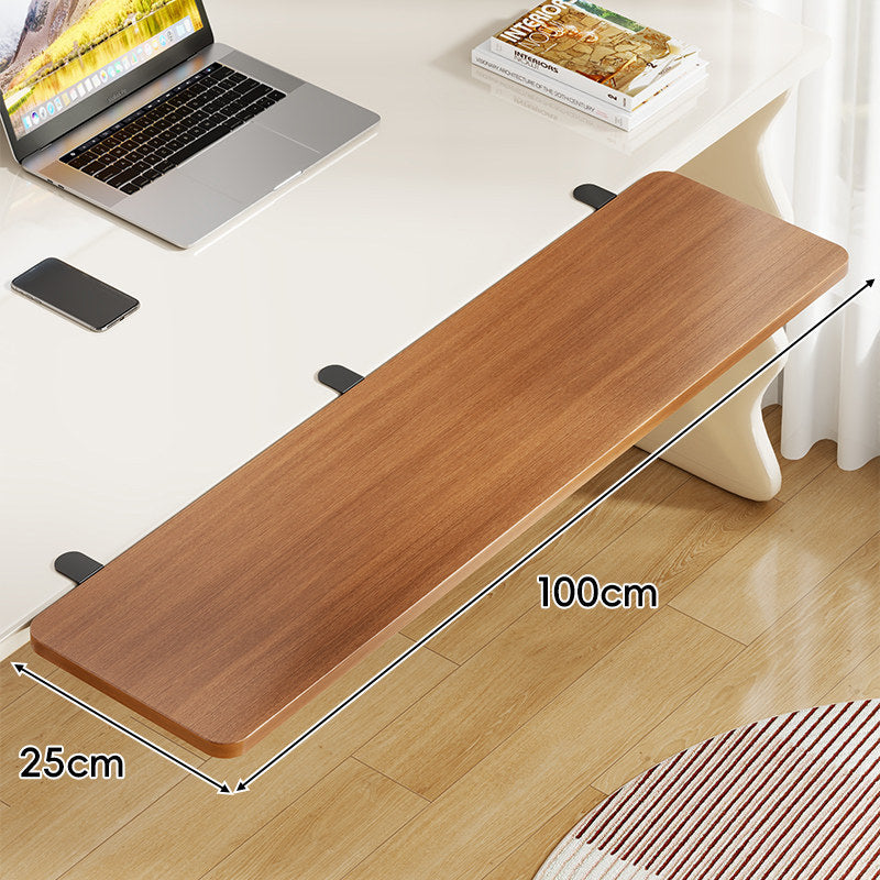 Long Under-Desk Pull-Out Sliding Keyboard and Work Surface Shelf