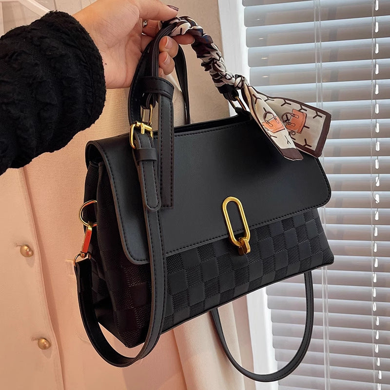 Chic Structured Handheld Satchel Kalsten