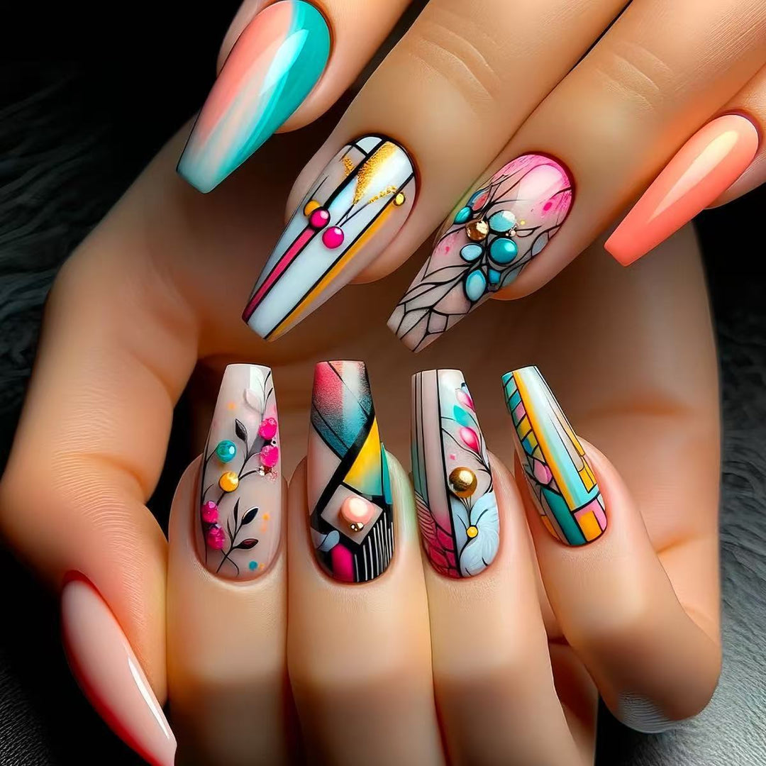 Artistic 3D Decorative Nail Extensions Kalsten