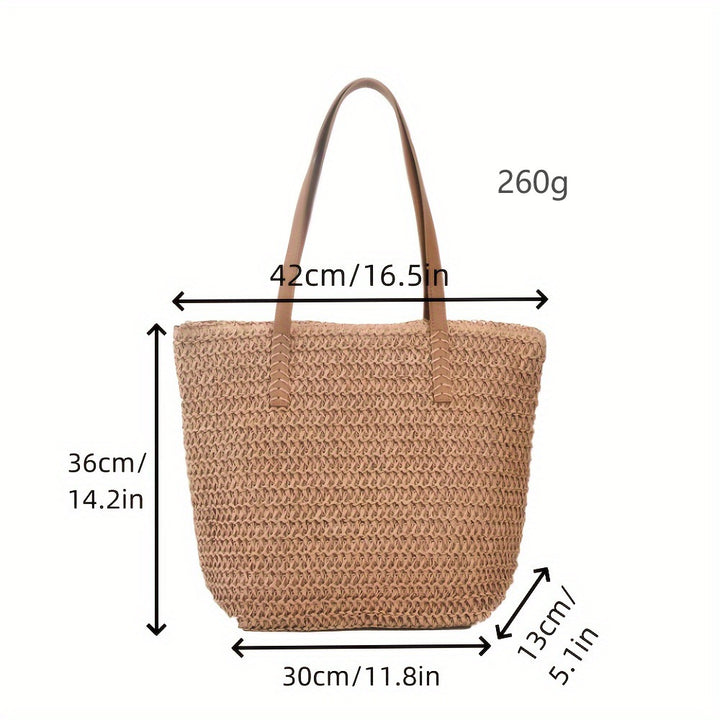 Handbag Made Of Naturally Braided Material Kalsten