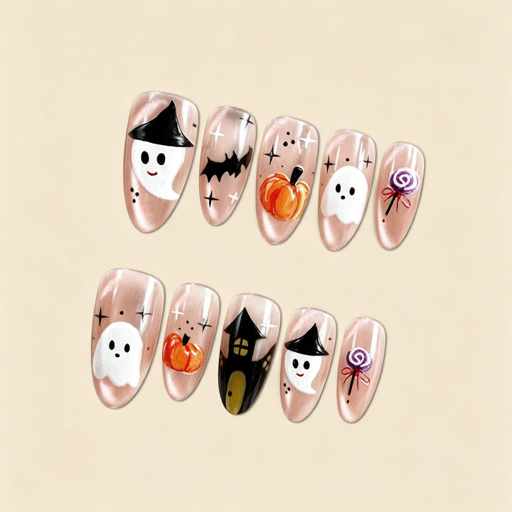 Creative Halloween Art Nail Set Kalsten