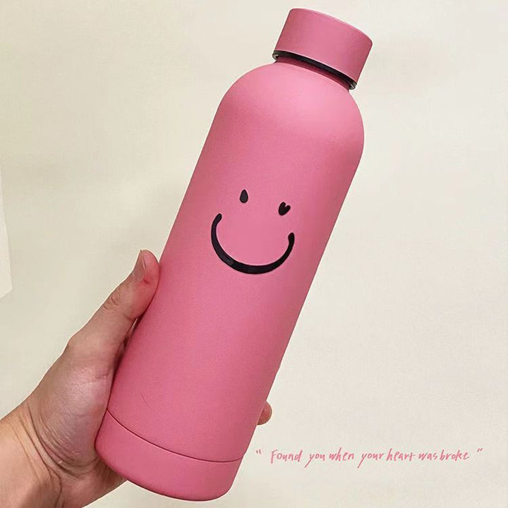 Ladies insulated bottle with cheerful smiley motif Kalsten