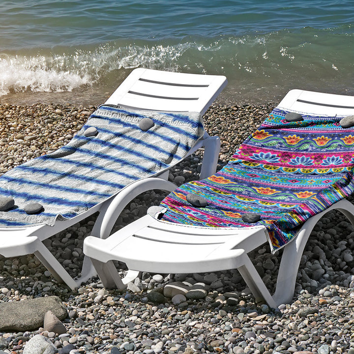Beach towel made of skin-friendly microfiber with a creative pattern mix Kalsten
