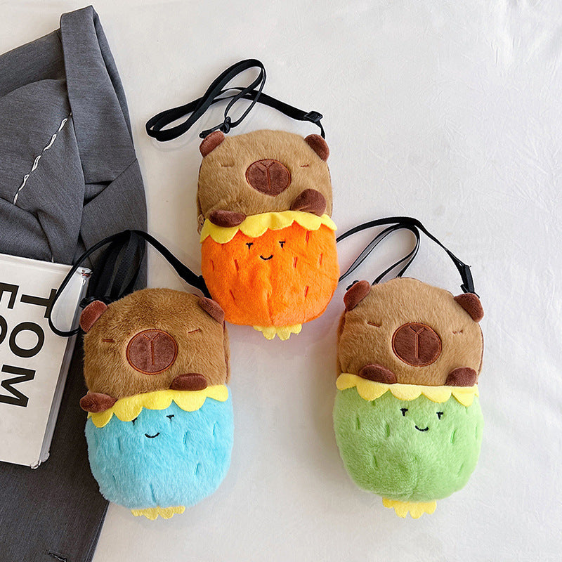 Plush Shoulder Bag with Cute Dessert Design Kalsten