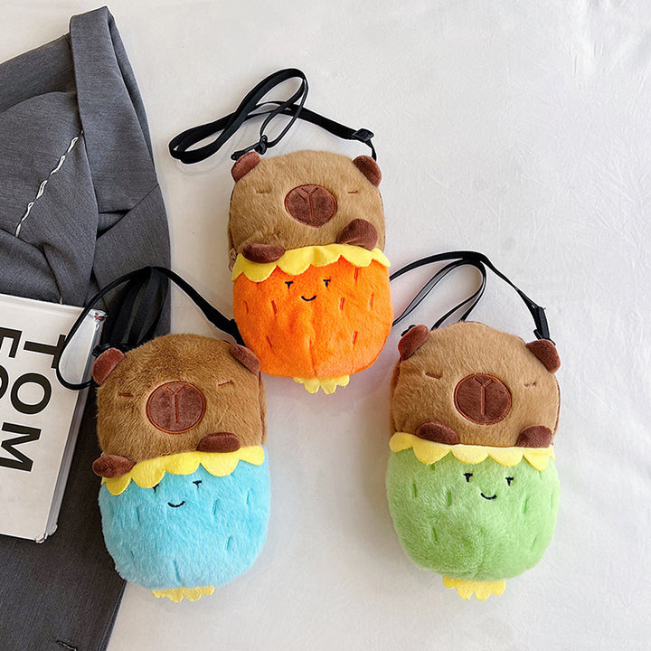 Plush Shoulder Bag with Cute Dessert Design Kalsten