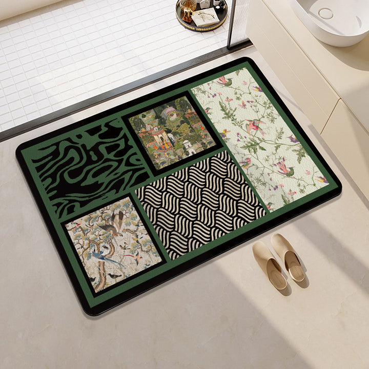 Decorative Geometric Pattern Area Mat Kalsten