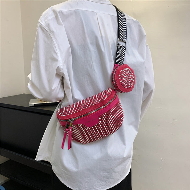 Stylish Rhinestone Embellished Mini Crossbody Bag Kalsten