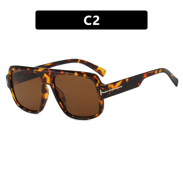 Women’s fashionable square sunglasses with trendy tortoiseshell pattern Kalsten