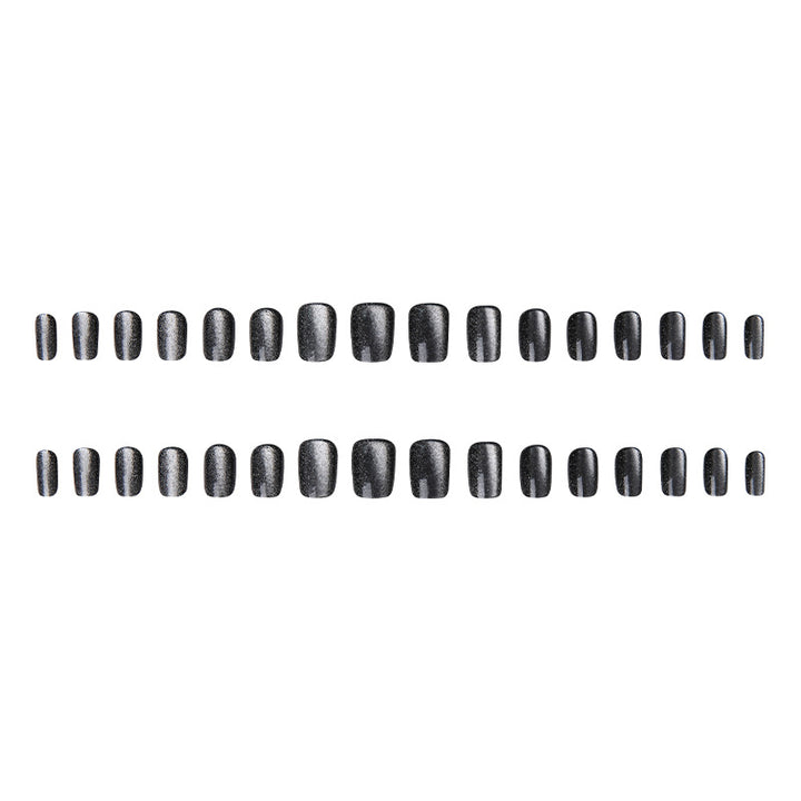Artifical nail set with glamorous ombre effect and glitter embellishments Kalsten