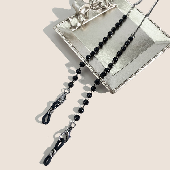 Pearl-Embellished Eyewear Retainer Chain Kalsten