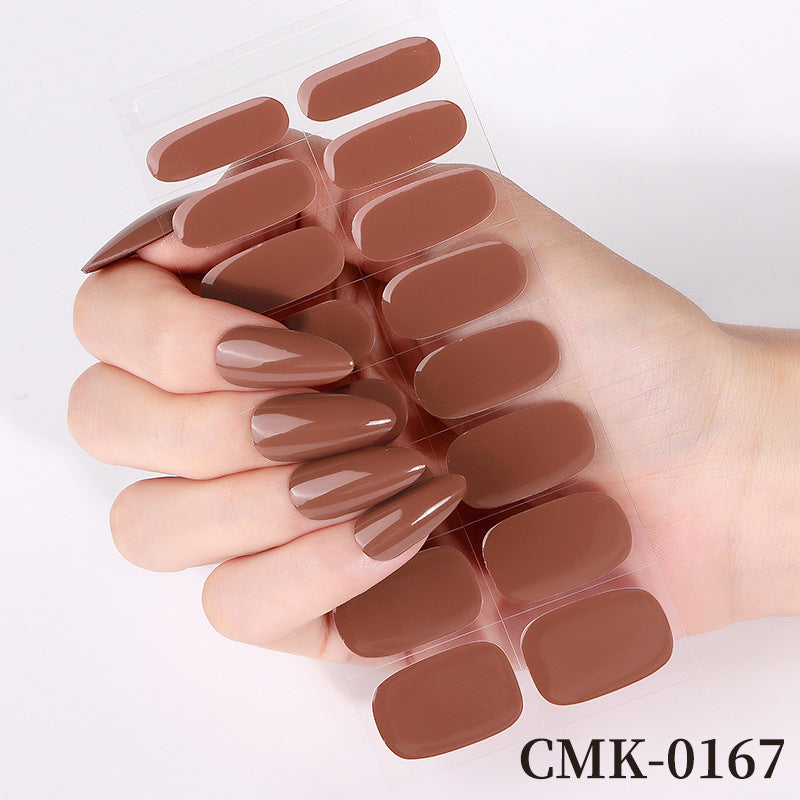 Glossy Press-On Nail Wraps