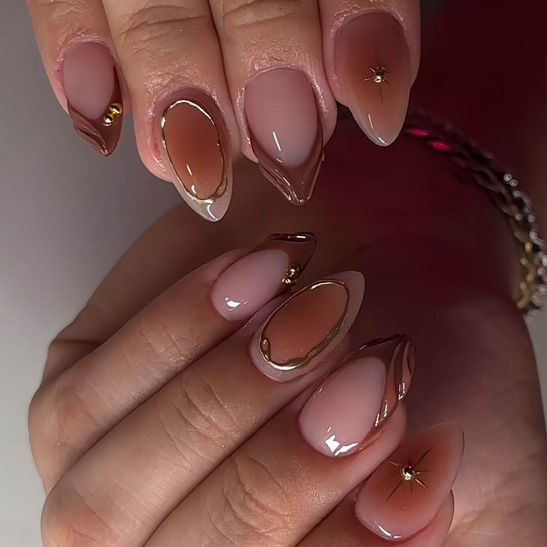 Artistic Gradient Press-On Nails Kalsten