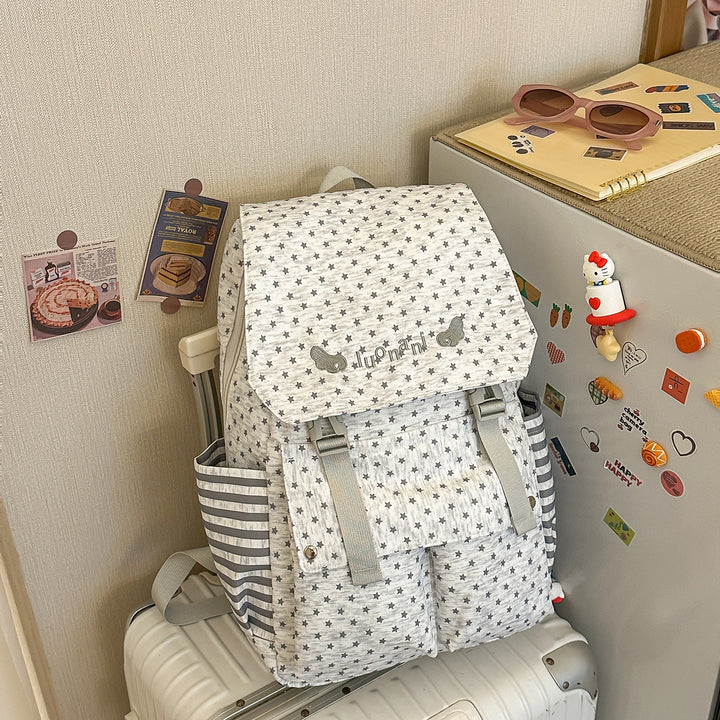Charming Star-Embellished Casual Backpack Kalsten
