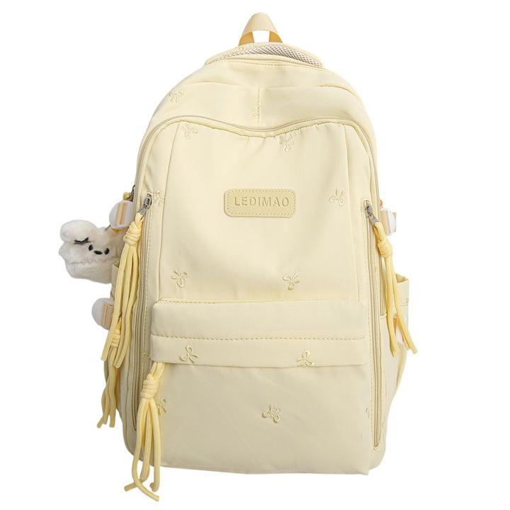Stylish Multi-Pocket Backpack with Charm Kalsten