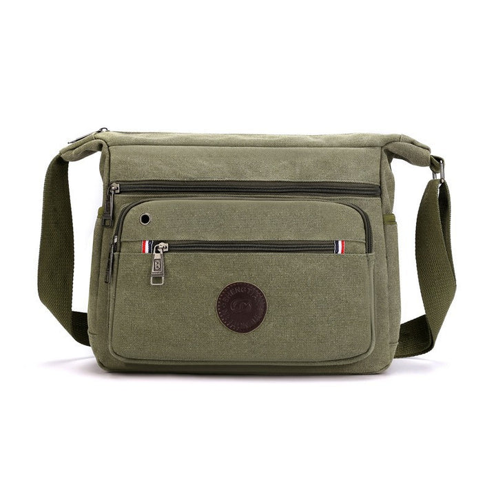 Multi-Functional Canvas Messenger Bag