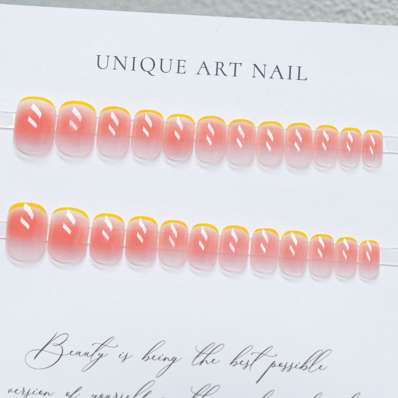 Stylish French Tip Press-On Nails