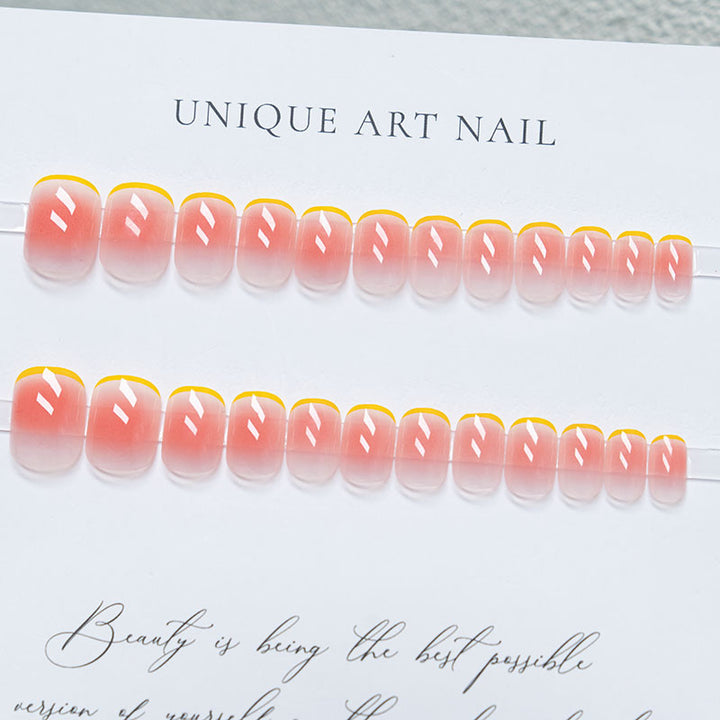 Stylish French Tip Press-On Nails