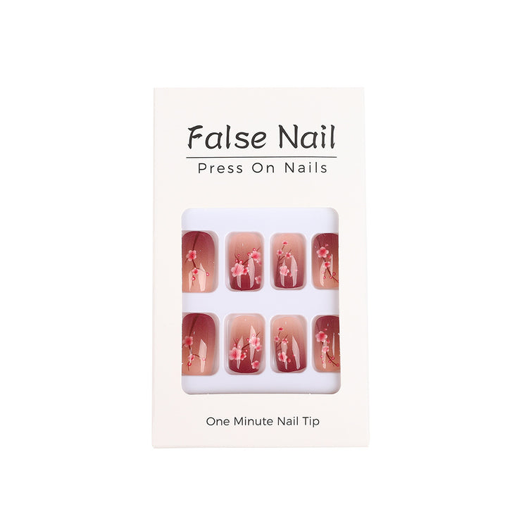 Artificial nails set with floral accents Kalsten