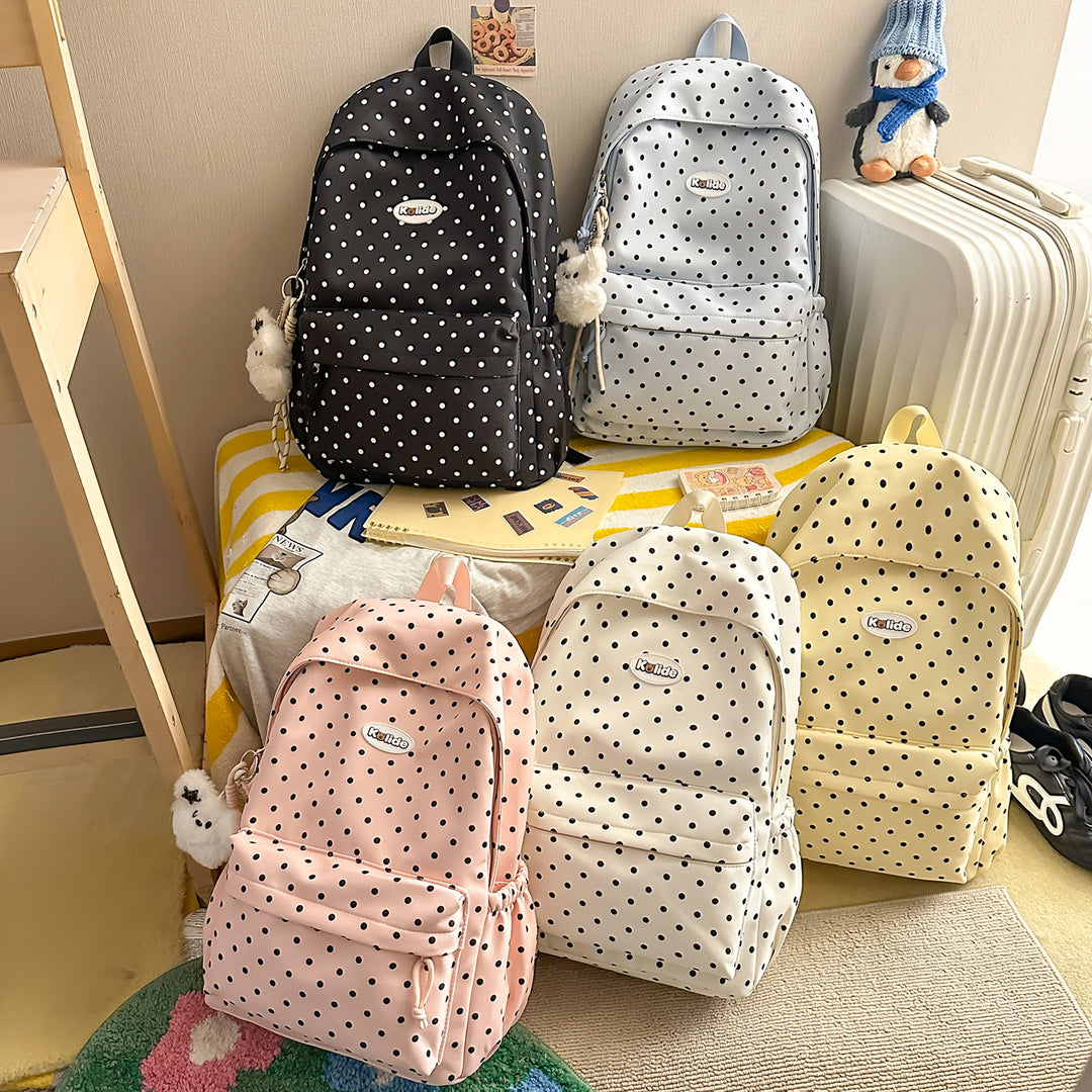 Stylish Polka Dot Lightweight Backpack Kalsten