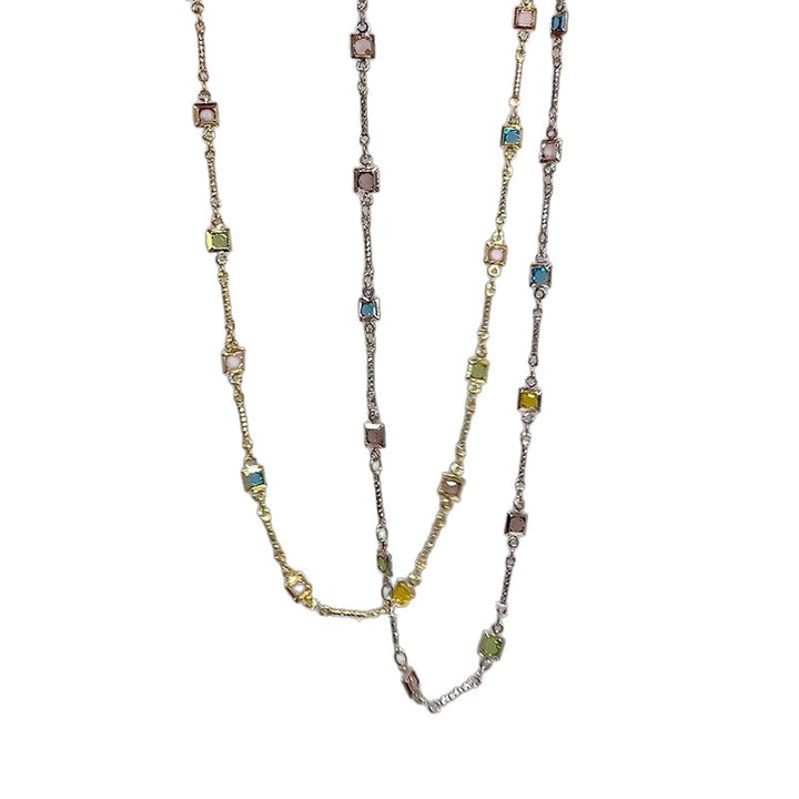 Dainty Colorful Link Necklace Kalsten