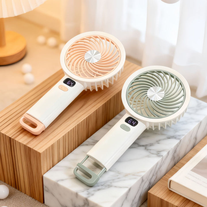 Women's portable table fan with LED display Kalsten