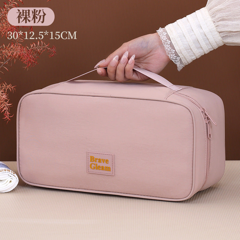 Cosmetic Transport Bag With Elegant And Practical Interior Compartment System Kalsten