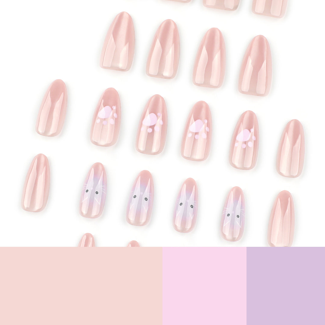 Artificial nail art with animal motifs Kalsten
