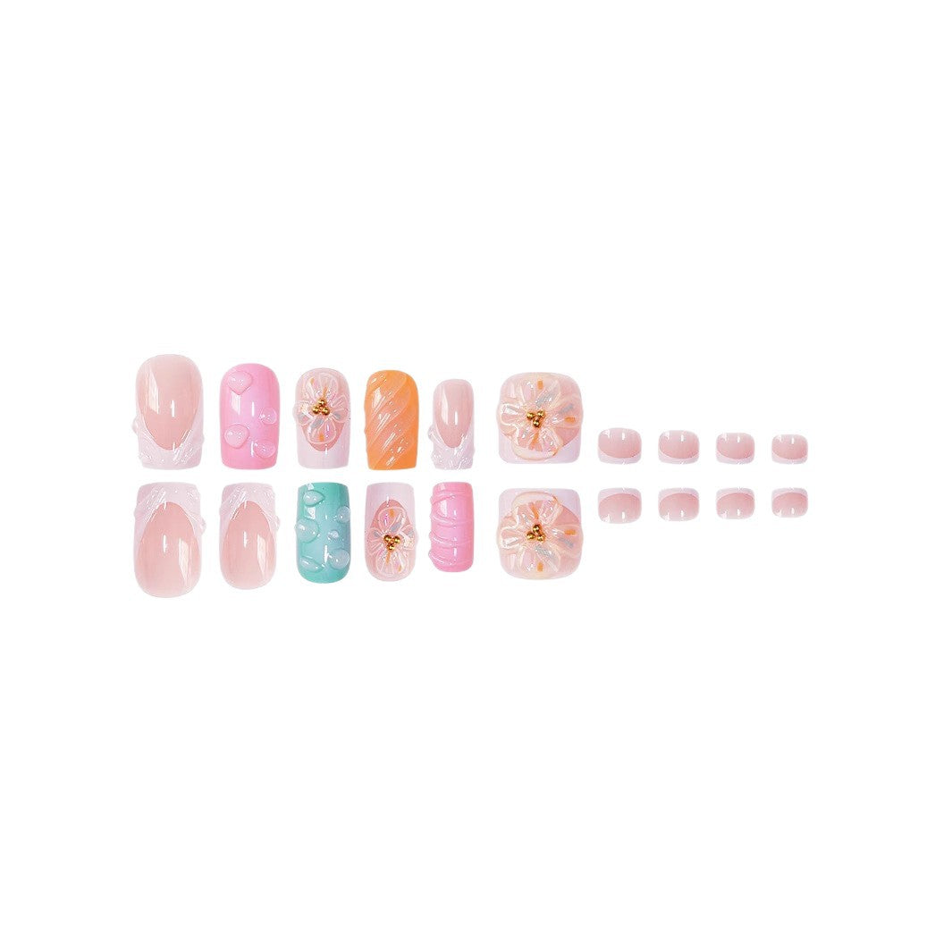 Elegant Floral Nail Art Set Kalsten
