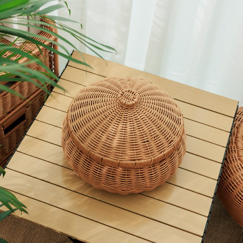 Handcrafted Natural Fiber Storage Container Kalsten