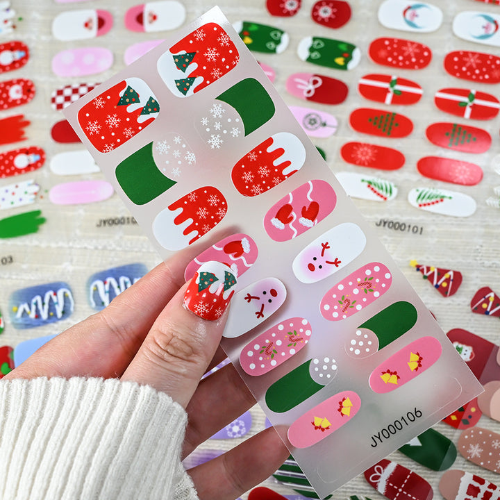 Holiday-Themed Nail Art Stickers