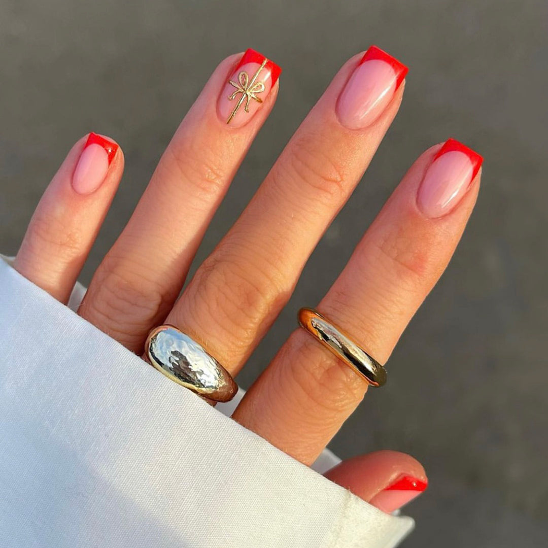 Artificial nail set with elegant pointed accents Kalsten