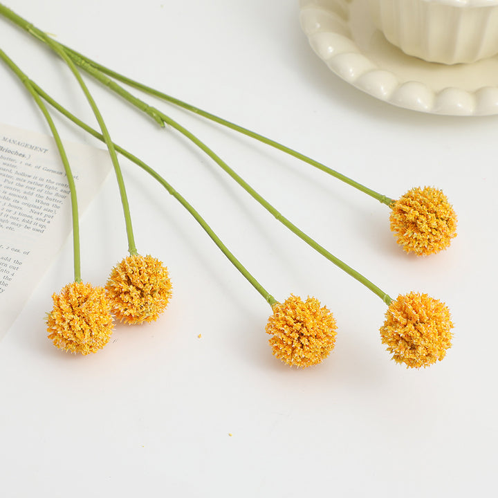 Artificial flower stem with detailed blooms