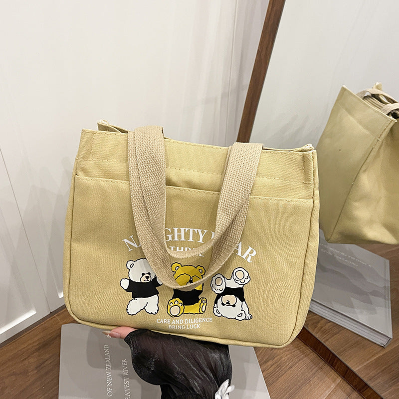 Portable Embroidered Tote Bag