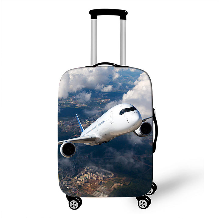 Men's hard-shell suitcase with exclusive airplane design Kalsten