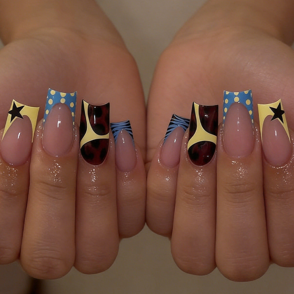 Creative Patterned Press-On Nail Set Kalsten