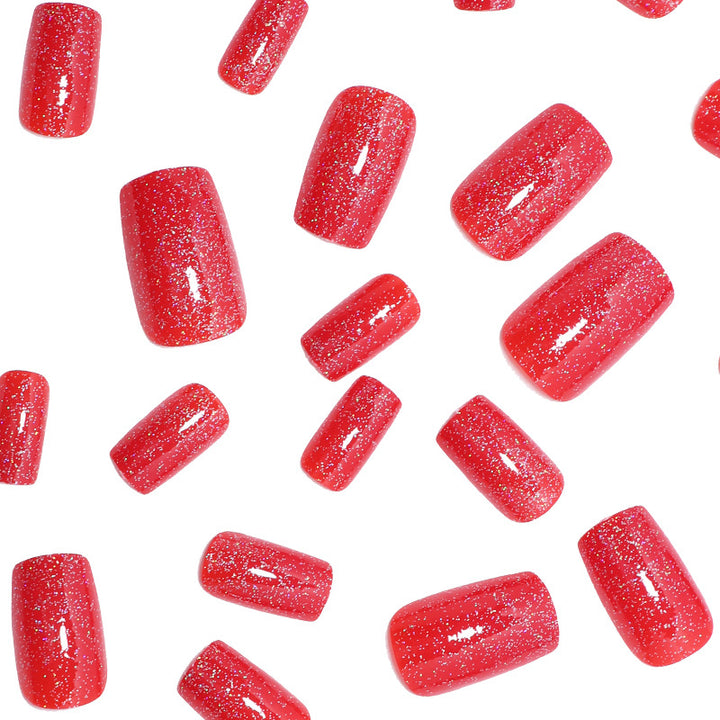 Glittery Stiletto Press-On Nail Tips Kalsten