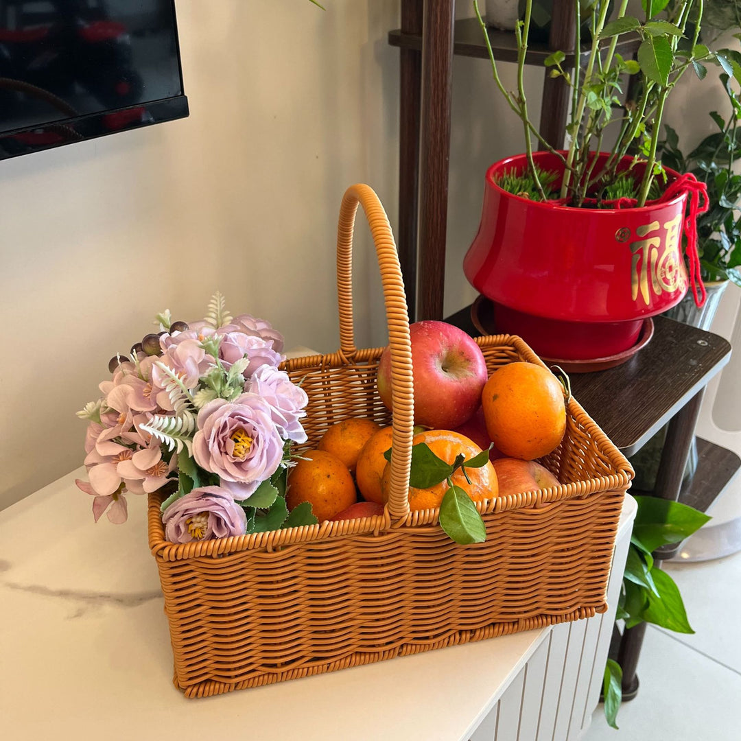 Handwoven Decorative Floral Basket Kalsten