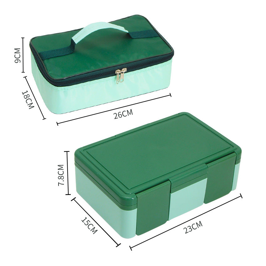 Insulated Multi-Compartment Food Storage Container