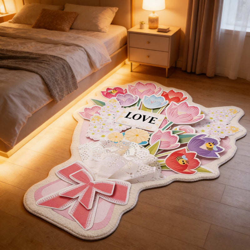 Floral Bouquet Decorative Area Rug for Home