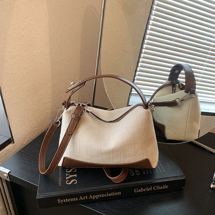 Textured Handheld Shoulder Purse