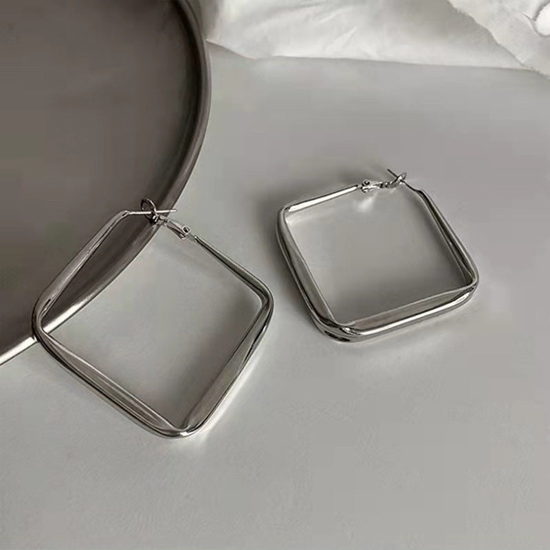 Square Earrings Made of High-Quality Stainless Steel Kalsten