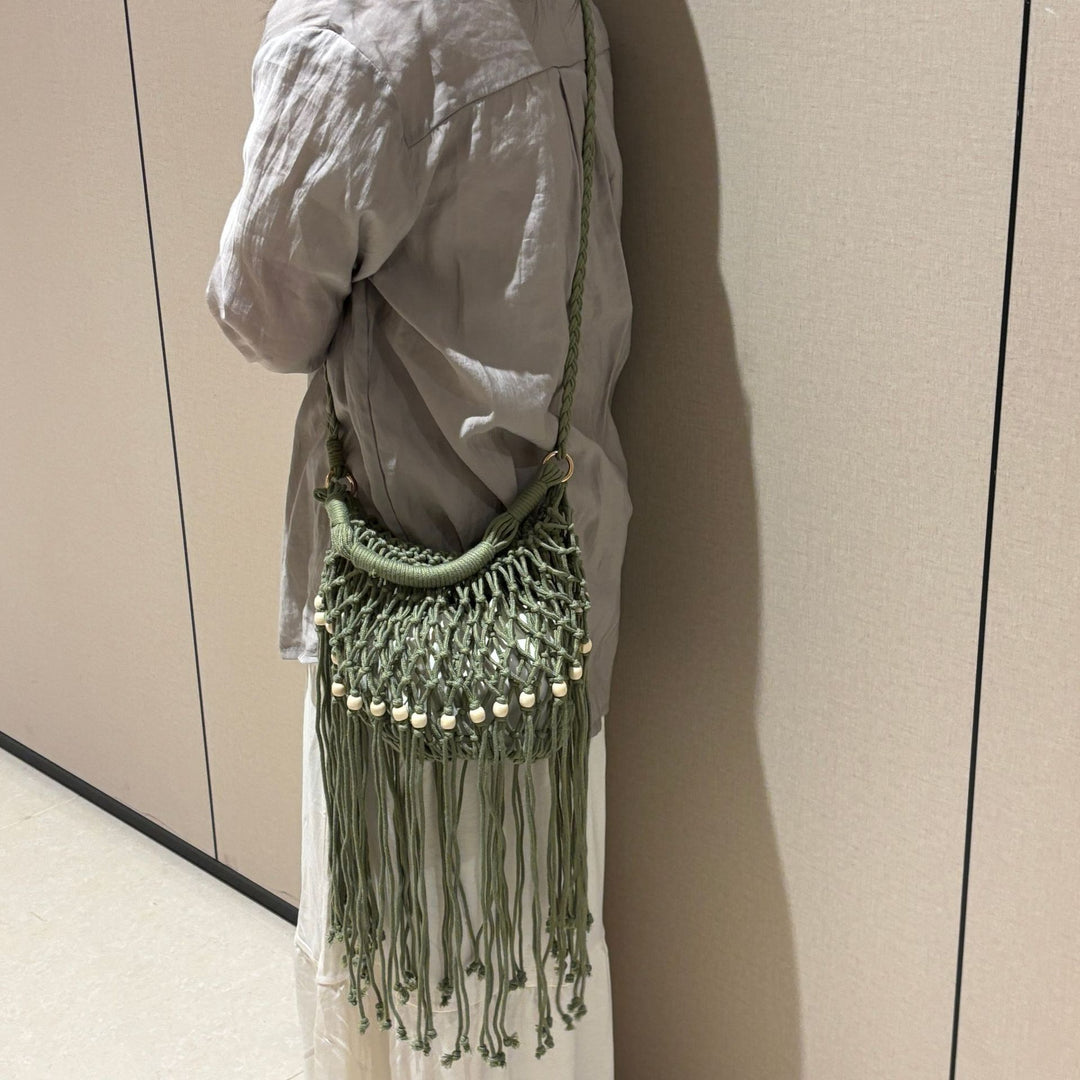 Artisanal macramé shoulder bag Kalsten